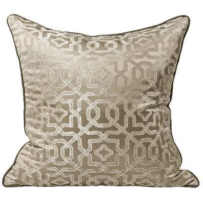 غطاء وسادة مربع من قماش الجاكار بتصميم منظر طبيعي آسيوي من DecorBites™ مقاس 45×45 سم