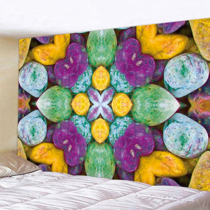DecorBites™ Brick Wall Texture Bohemian Mandala Wall Hanging Tapestry for Home Decor
