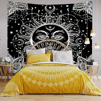 Decobites Celestial Mandala Tapestry Wall Hanging for Dorm Decor & Psychedelic Vibes