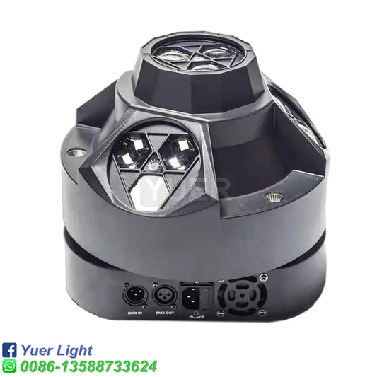 DecorBites™ 12X15W LED Cree RGBW Bee Eye Strobe Laser Light for DJ Disco Stage & Party.