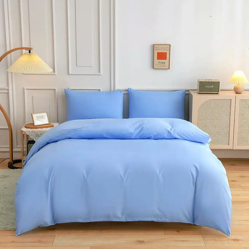 Decobites Luxury Blue Duvet Cover Set with Sheet and Pillowcases