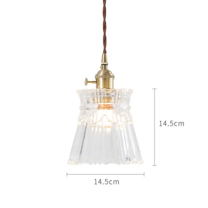 Lámparas Colgantes de Vidrio Decorbites™: Estilo Nórdico Japonés, Lámpara LED Industrial Vintage para Hogar, Bar, Café