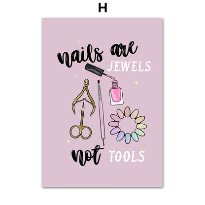 مجموعة فنون الحائط لصالون التجميل DecorBites™