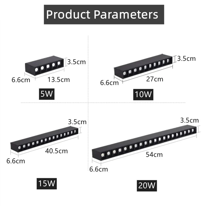 Modern Linear Grille Light