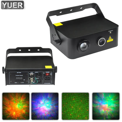 Decorbites™ LED Wasser+RG-Laserlicht DJ-Disco-Bühnenprojektor