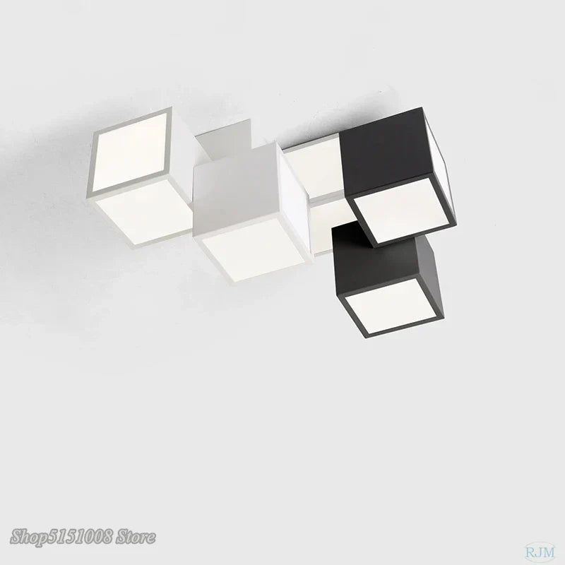 DecorBites™ Acrylic LED Ceiling Light with Remote Control - Modern Square Design