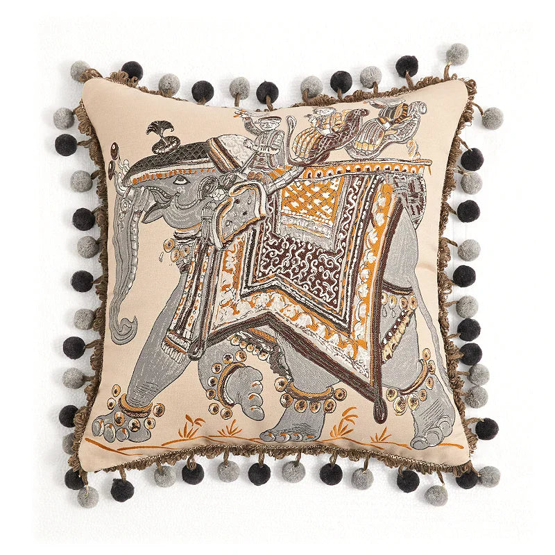 DecorBites™ American Luxe Retro Cushion Covers: Original Design Throw Pillow Case for Sofa