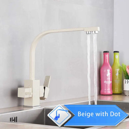 صنبور مطبخ DecorBites™ البيج Purity مع وظيفة التنقية