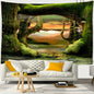 Decobites Tropical Rainforest Animal World Tapestry Wall Hanging