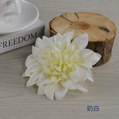 DecorBites™ Dahlia Flower Wedding Decoration Woolen Chrysanthemum Wreath Bouquet