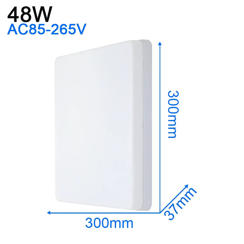 DecorBites™ LED Ceiling Light: Modern Ultra-thin Panel, 6-48W, Surface Mounted for Living Room