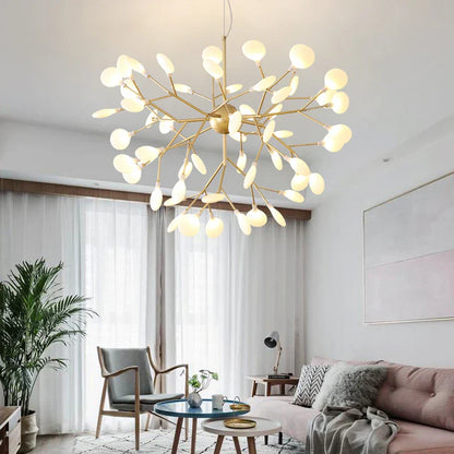 DecorBites™ LED Branch Chandelier: Heracleum Lustre Salon Lighting for Kitchen, Bar, and Restaurant