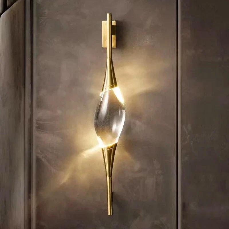 Aplique de pared DecorBites™ Crystal Copper para comedor, sala de estar y bar.