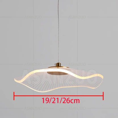 DecorBites™ Lotus Leaf Single Pendant Lamp: Modern LED Nordic Art Decor for Various Rooms