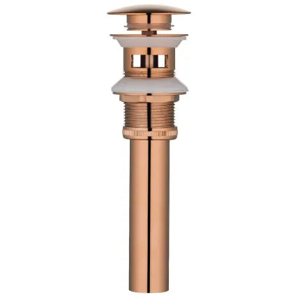 DecorBites™ Brushed Gold Pop-Up Drain Stopper for Bathroom Sink Vessel Vanity