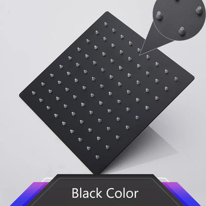 رأس دش مطري رفيع للغاية من DecorBites™ مقاس 16 بوصة من الفولاذ المقاوم للصدأ، كروم - تدفق كبير