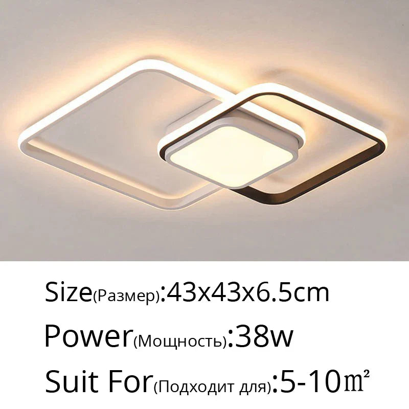 DecorBites™ LED Chandelier: Modern Dimmable Light for Living Room, Kitchen, and Aisle