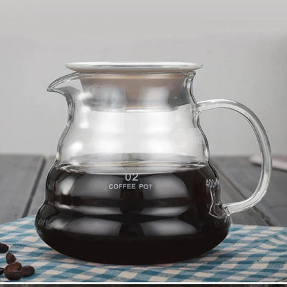 DecorBites™ Cloud Shaped Glass Coffee Kettle Heat Resistant Teapot 360/600/800ml