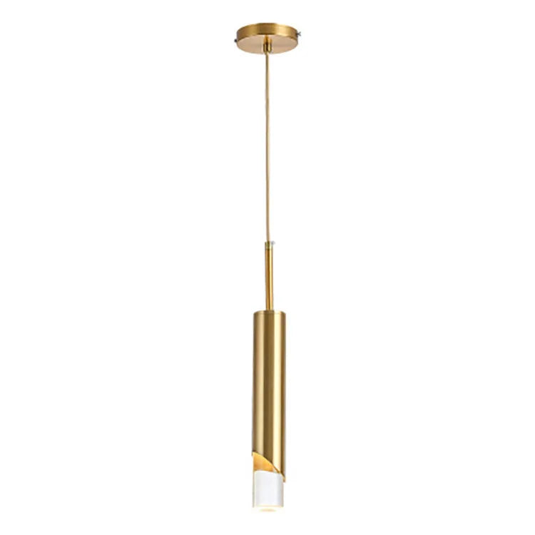 DecorBites™ Gold LED Pendant Light: Modern Nordic Minimalist Hanging Lamp for Home, Restaurant, Bar