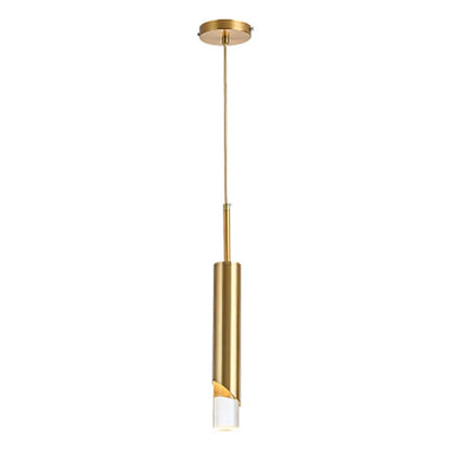DecorBites™ Gold LED Pendant Light: Modern Nordic Minimalist Hanging Lamp for Home, Restaurant, Bar