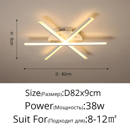 Lámpara de techo LED DecorBites™ para interiores, ideal para sala de estar, dormitorio, pasillo o recibidor.