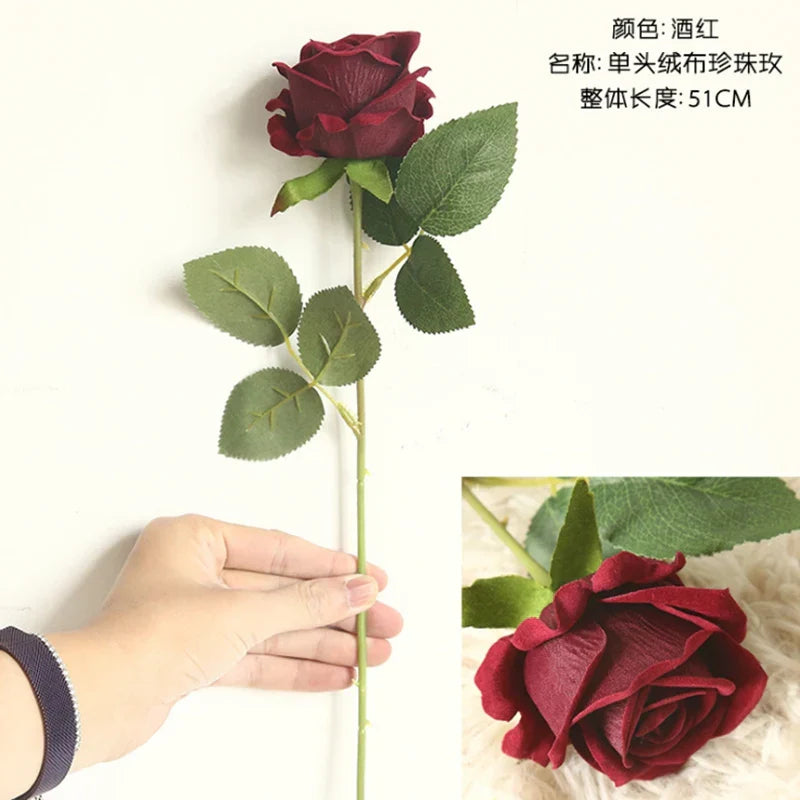 DecorBites™ Dried Roses Artificial Flowers for Home Decor and Weddings