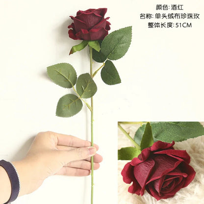 DecorBites™ Dried Roses Artificial Flowers for Home Decor and Weddings