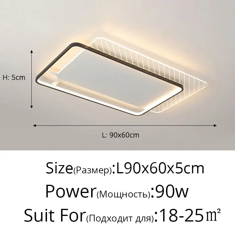 DecorBites™ LED Ceiling Lights for Living Room Bedroom Kitchen Wardrobe, Modern Minimalist Warm Home Lighting