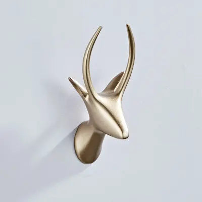 DecorBites™ Brass Robe Hooks Towel Holder Wall Mount Coat Hat Bag Hanger