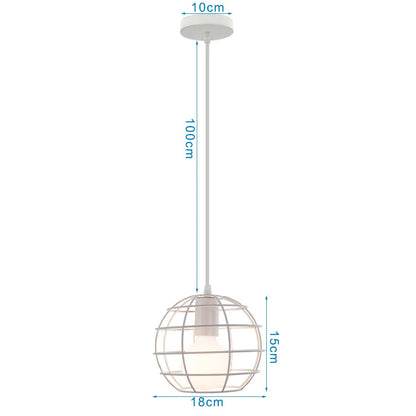 DecorBites™ Industrial Pendant Lights: Modern LED Hanging Lamps for Home Living Room Kitchen Decor