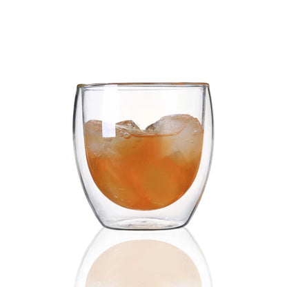 DecorBites™ Double Wall Glass Cup - Versatile Drinkware for Parties