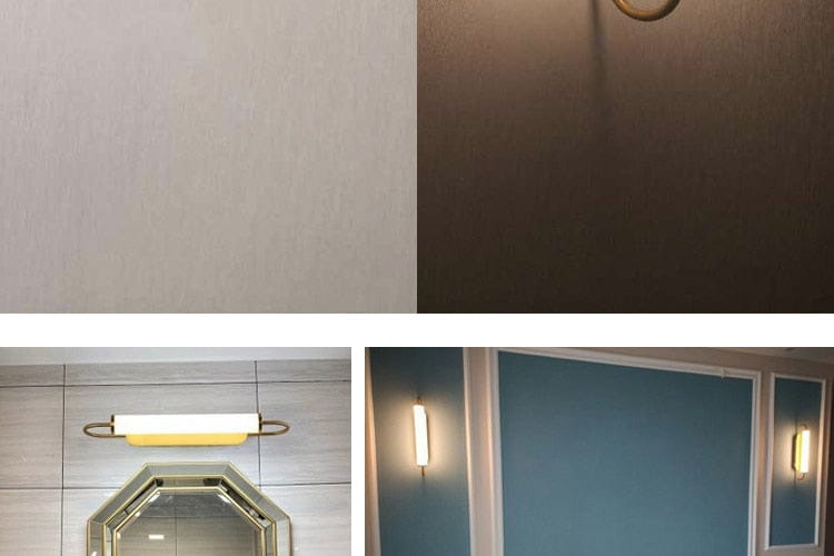 gold-toned oval modern minimalist led wall lamp with cylindrical sconce design for bedroom lighting