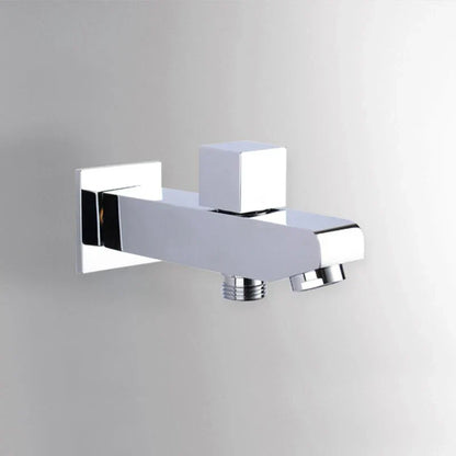 DecorBites™ Brass Wall Mount Tub Spout Filler with Diverter - 2-Way Bathroom Accessory