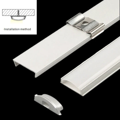 DecorBites™ 0.5m/1m Flexible U Aluminum Profiles for LED Strip Lights