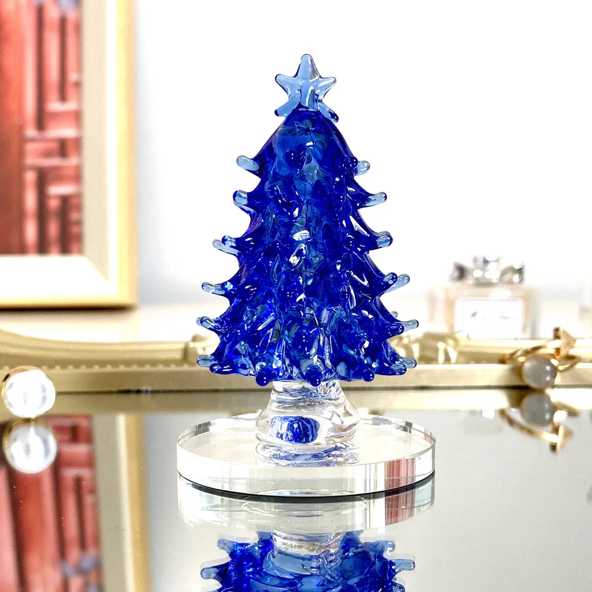 Figuras de Animales Sopladas en Vidrio Decorbites™ Estatuilla de Cristal Coleccionable Decoración para el Hogar Regalo