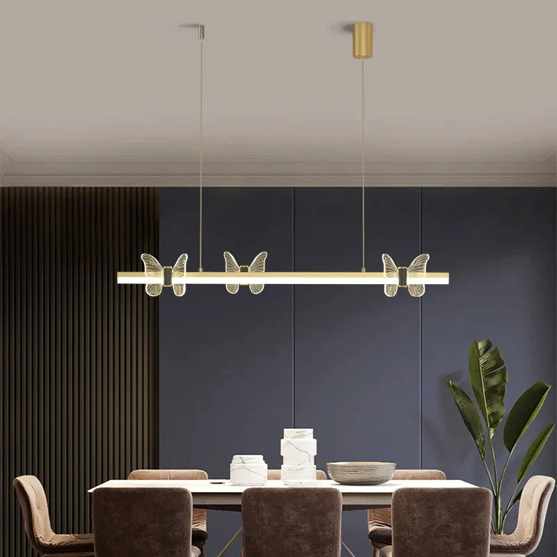 DecorBites™ Butterfly Flower Chandelier Long Strip Pendant Lights