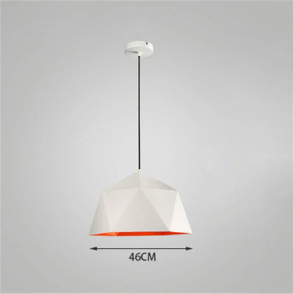 DecorBites™ Iron Diamond Pendant Lights Modern Geometry Pendent Lighting for Living Room & Cafe