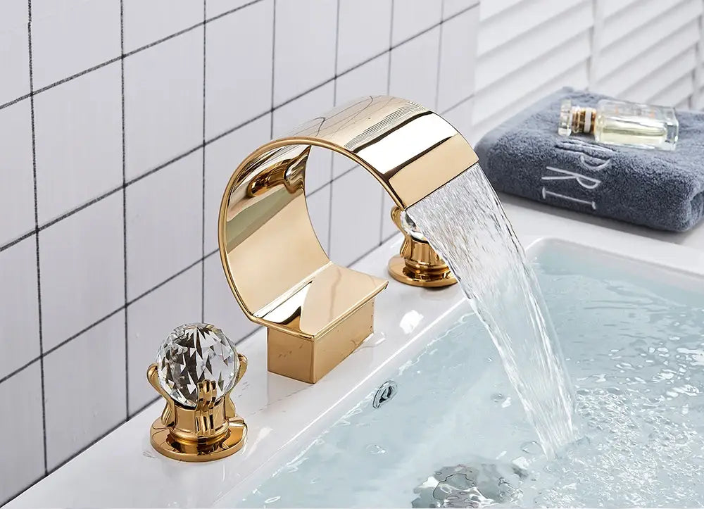 DecorBites™ Waterfall Bathroom Basin Faucet - Hot/Cold Mixer