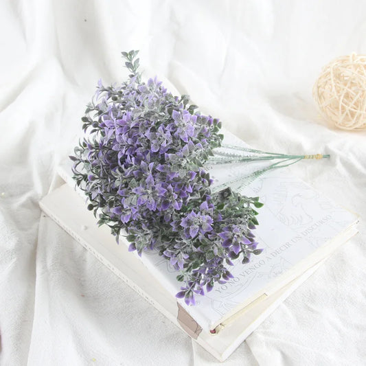 DecorBites™ Elegant Flocking Lover Grass Bouquet Mother's Day Gift Silk Flower Bouquet