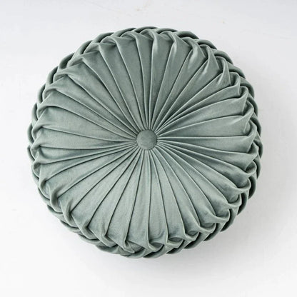 وسادة مخملية دائرية بتصميم عجلة سيارة قرع ثلاثية الأبعاد من DecorBites™ لتزيين الأريكة