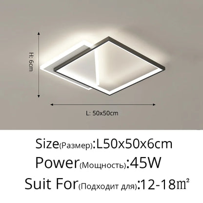 DecorBites™ LED Ceiling Lights: Bedroom Study Living Room Round Luminaria Lustres Lamparas Avize