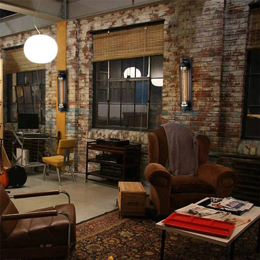 Decorbites™ Industrielle Loft Vintage Wandlampe für Schlafzimmer Wohnzimmer Wandapplikation mit ländlichem Charme