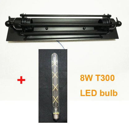 DecorBites™ Industrial Wall Lamp Black Silver Copper 8W LED Sconce Light for Bedroom Café