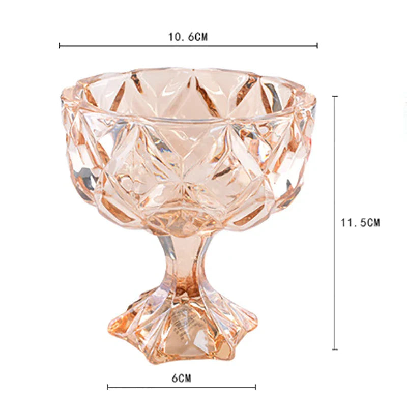 DecorBites™ Goblet Ice Cream Cup Salad Wine Glass Tea Juice Milk Water Cup