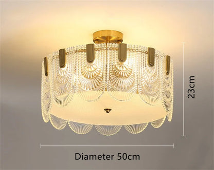 DecorBites™ Art Glass Chandelier: Elegant Luxury Lighting for Living, Dining & Bedroom Rooms