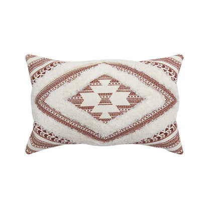 DecorBites™ Boho Style Cotton Woven Cushion Cover in Coffee Black, 45x45cm/30x50cm