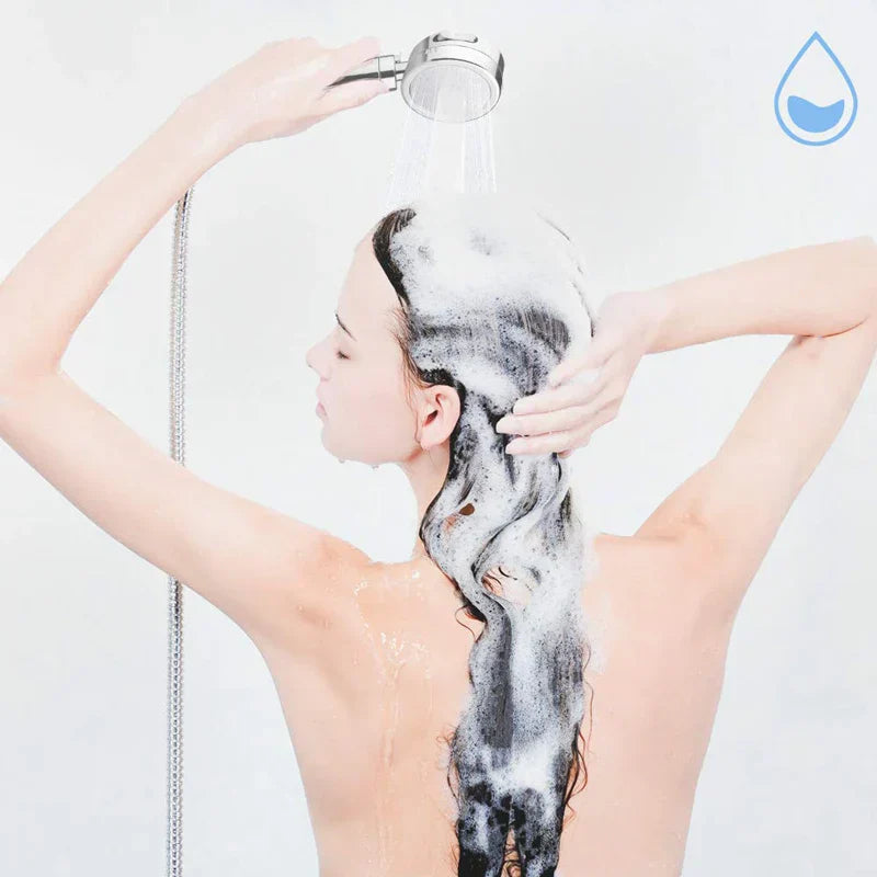 Plated Adjustable Shower Handle