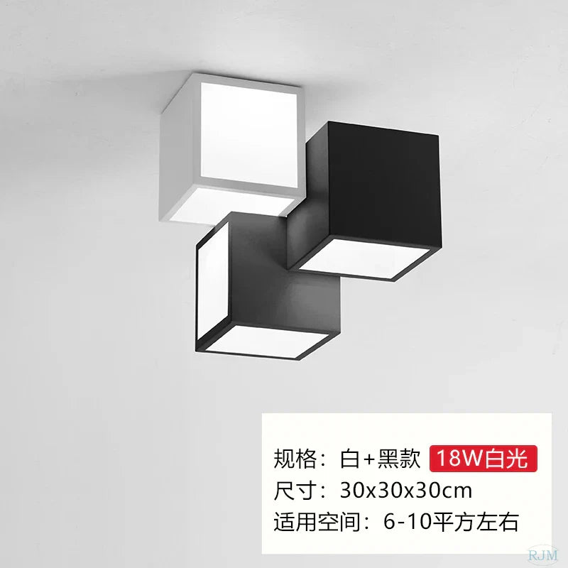 DecorBites™ Acrylic LED Ceiling Light with Remote Control - Modern Square Design