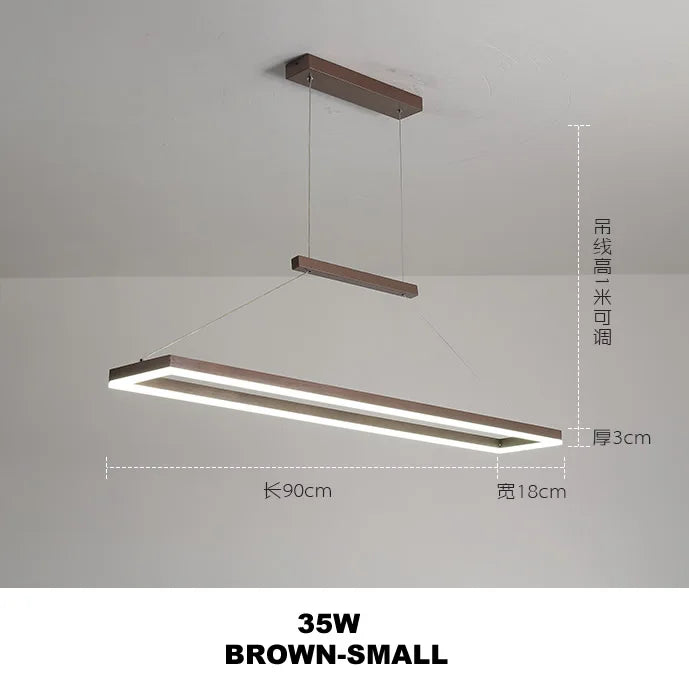 DecorBites™ Gold Aluminum LED Chandelier Acrylic Deco Design for Bedroom Kitchen Island