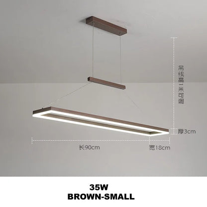 DecorBites™ Gold Aluminum LED Chandelier Acrylic Deco Design for Bedroom Kitchen Island